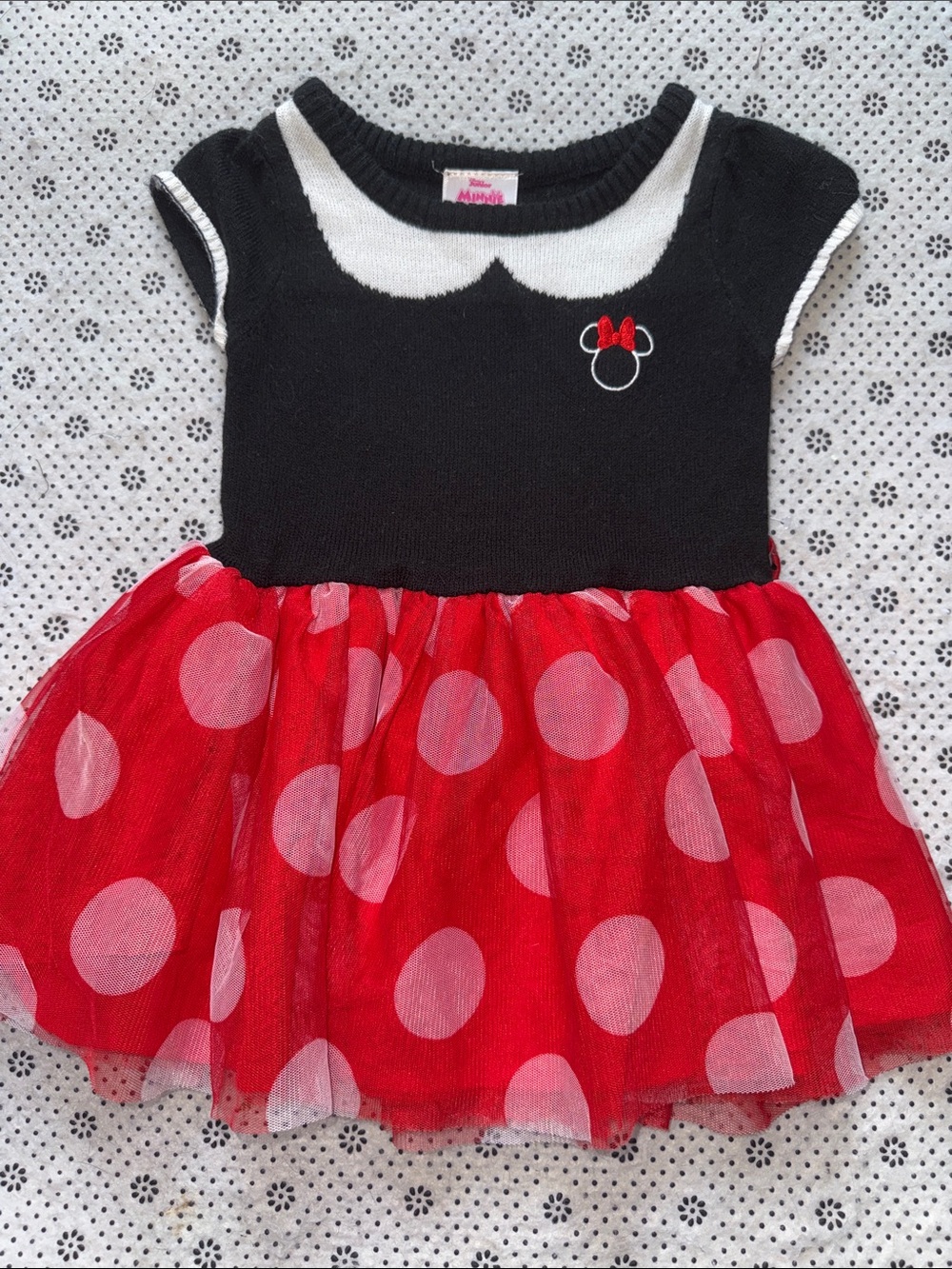 🛍PRETTY LITTLE GIRLS  MINNIE MOUSE DRESS SIZE 18 MONTHS 🛍